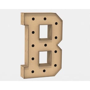 Letra Caixa Grande Mdf 80cm de Altura para Decoração