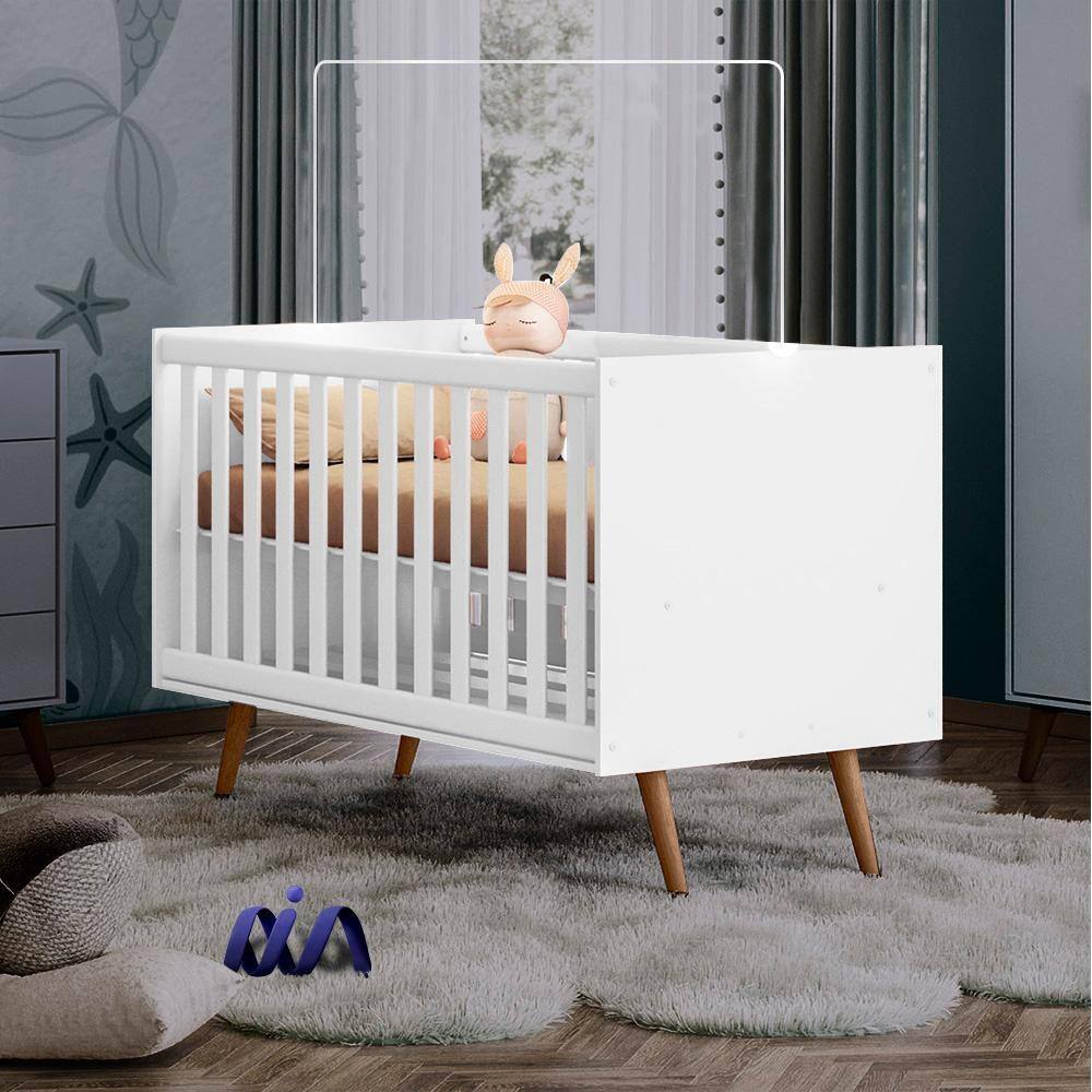 Berço 2 em 1 Branco Urgot Shop Jm Baby - Branco