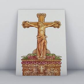Quadros TAC religião-042-m2 Colorido 20x30cm MDF