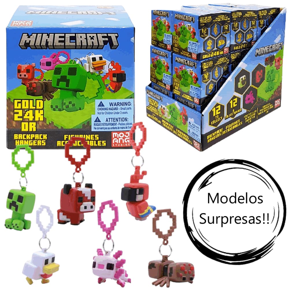 Kit Exclusivo: Boneco Athos Minecraft Articulado e Boneco Geleia