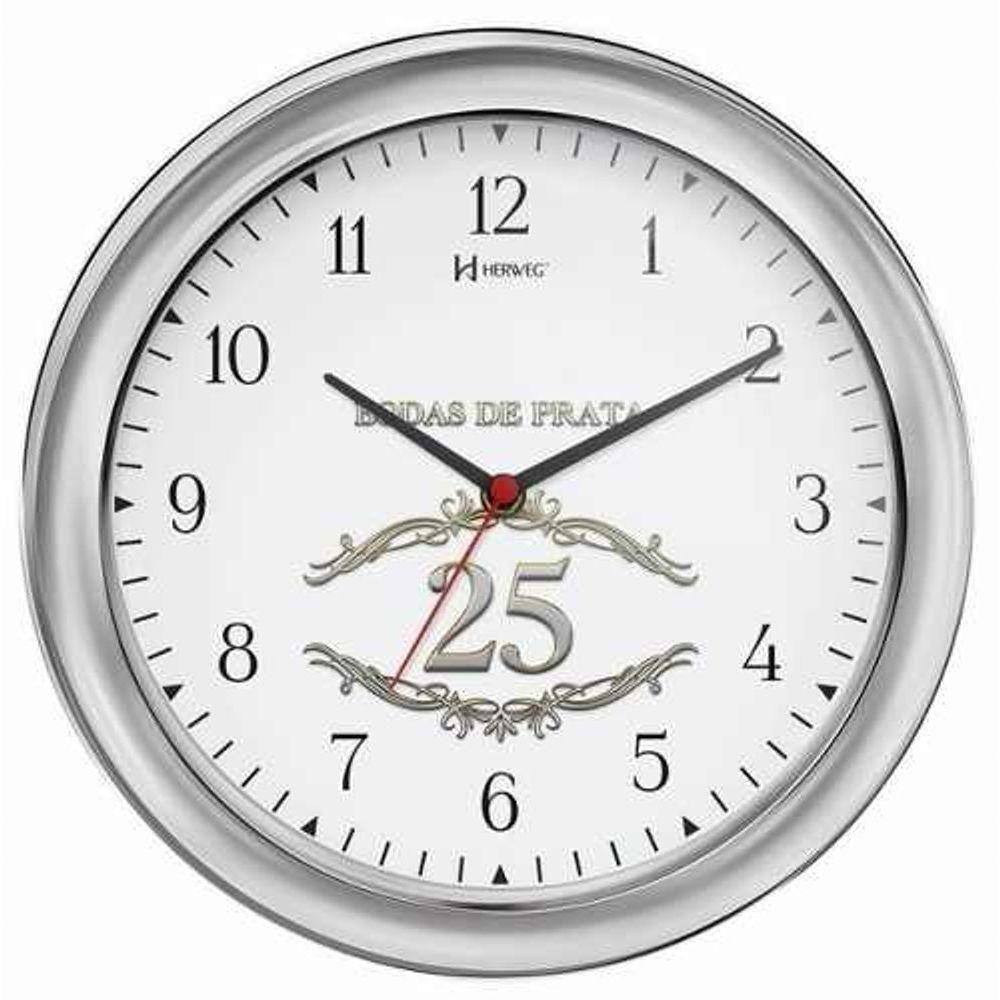 Relógio De Parede Herweg Ref: 6636-028 Bodas De Prata