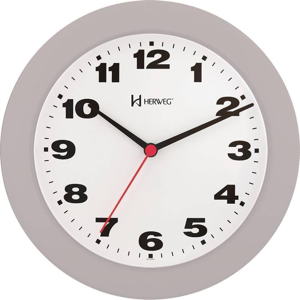 Relógio De Parede Herweg Ref: 6103-024 Cinza