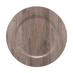 Sousplat Copa E Cia Galles Flat Wood Brown Grey