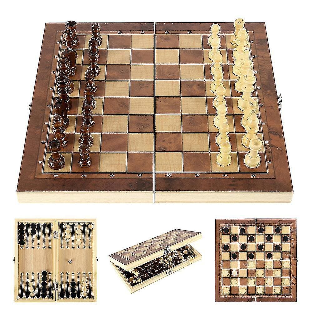 Chess Wooden Set - Large (Xadrez)