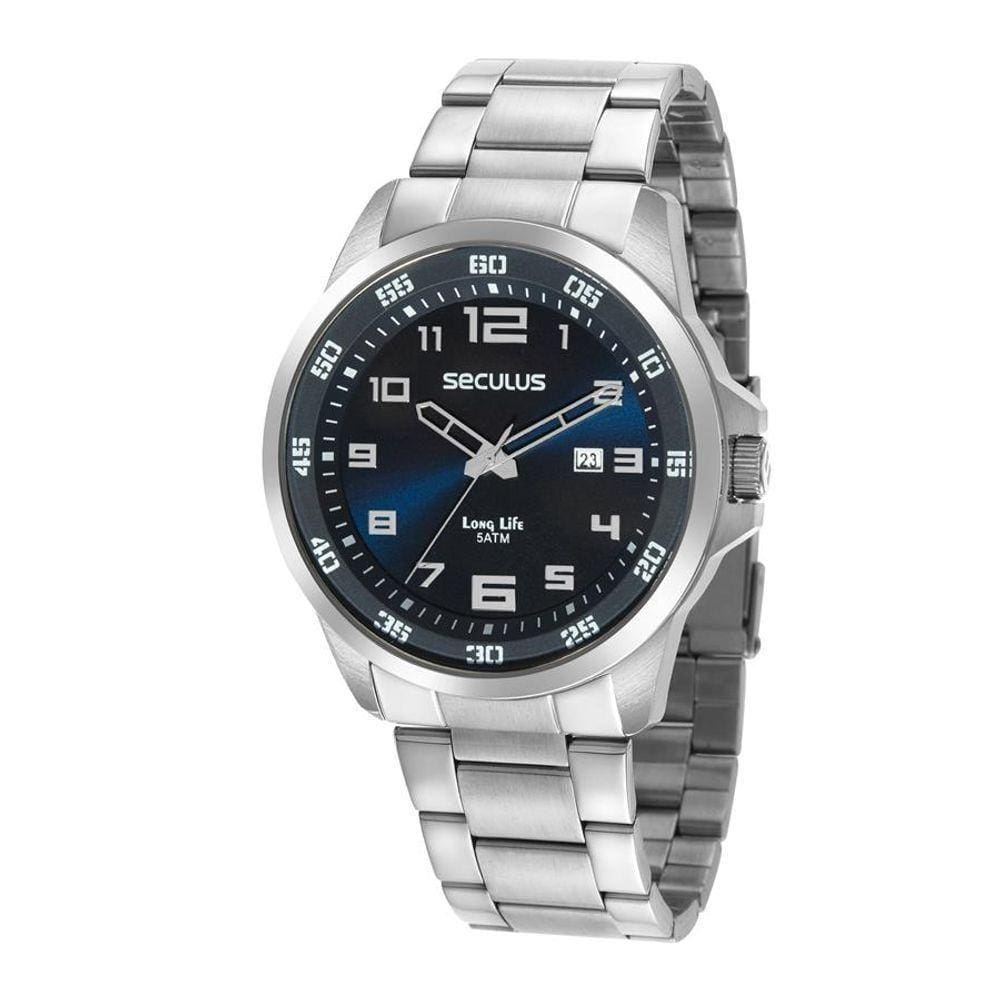 Relógio Seculus Masculino Ref: 44011g0svna1 Casual Prateado