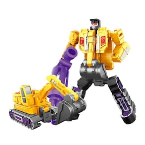 As figuras de ação do trator e do robô se combinam em 1 robô gigante, presente de aniversário, tratores, robôs, brinquedos