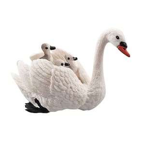 Swan Animal Toys Figurines Home Decorar Presente Educacional Animais de Inverno