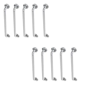 Alça de Apoio Barra Inox 40cm Kit 10 Unidades Cadeirante Acessibilidade Banheiro Segurança