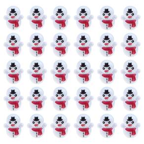 Novidade Mini Natal Branco Boneco de Neve Tumbler Boneca Pacote Cápsula Brinquedo 30pcs Presente de Natal