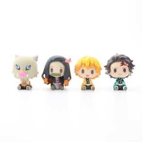 Japonês Tanjiro Nidouzi Inosuke Action Figure Filme Modelo T