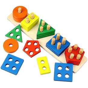 Forma e Classificação De Cores Building Block Brinquedos, Crianças