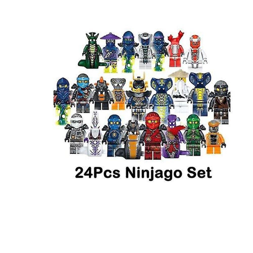 Conjunto de 24 peças de brinquedos Ninjago Mini Figures Blocks