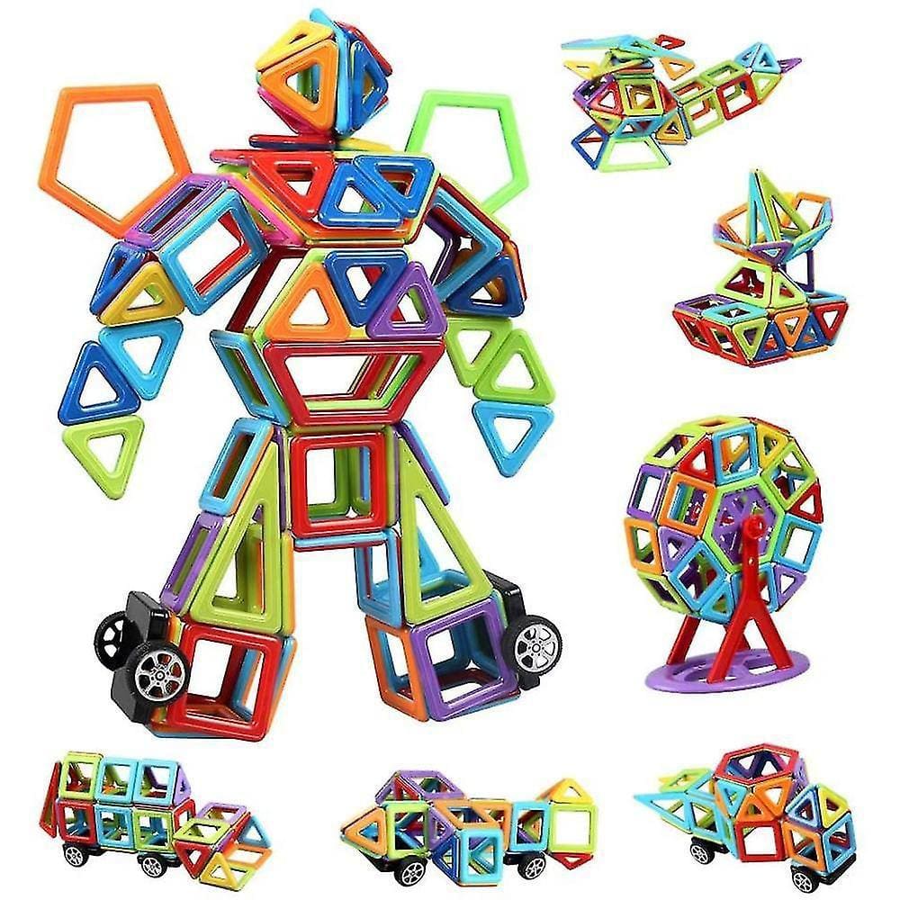 Blocos magnéticos brinquedos 3d 109 PCes