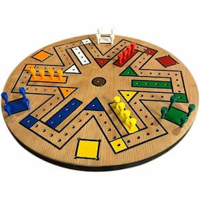 Fast Track Jogo de Tabuleiro de Aflição de Madeira Jogo com 6 C