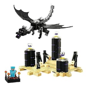 Qian Building Blocks O Ender Dragon Modelo Tijolos Conjuntos Presente