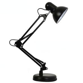 Luminária Articulada Escritório Leitura Base Mesa Pixar Suporte Garra Articulável 220v Preto CBRN20539