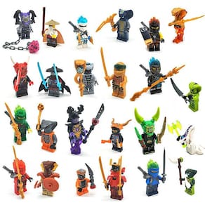 Qian Kai Jay Cole Zane Lloyd Wu Garmadon com figuras de ação