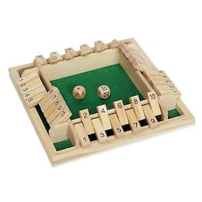 Shut The Box Jogo de Dados, Jogo de Matemática Familiar de Madeira, Natal