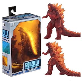 (Vermelho) 7" Burning Godzilla Action Figures Decor Ornaments