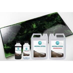 Kit Bancada Metálico Verde Bahia / Preto Jato Ag Por M