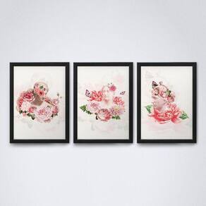 Quadros Deuses Gregos Floridos - Elegância 20x30cm