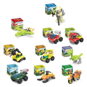 10 Caixas Building Block Montagem de Brinquedos Educacionais Diy Earl