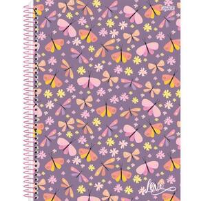 Caderno Espiral Universitário Love Capa Dura 10 Matérias 160 Folhass São Domingos