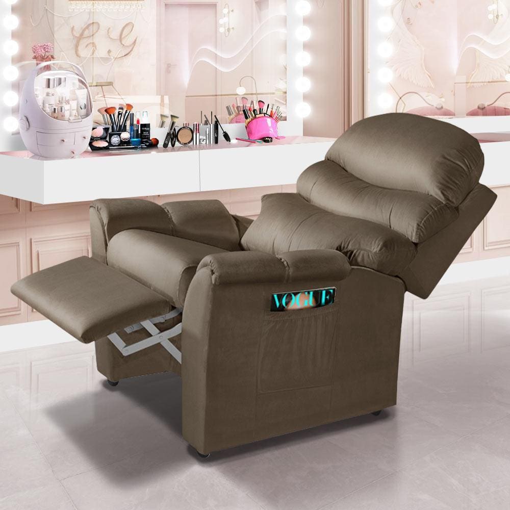 Poltrona De Maquiagem Luapa Grécia Sued Marrom - Marrom