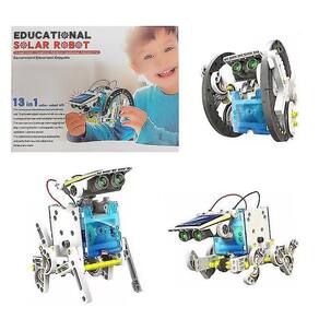 Cht-13 em 1 brinquedos de robô solar para crianças Kit de robô de energia solar