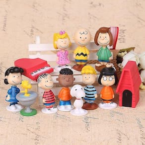 12cps Snoopy Snoopy Anime Boneca Brinquedo Modelo Brinquedos Infantis Bir