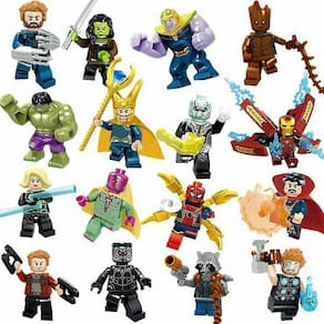 16pcs Super Heroes Fit Lego Vingadores Guerra Infinita Mini Figura