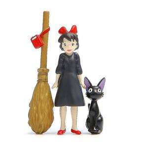 3pcs Miyazaki Kiki Serviço de Entrega Vassoura Figura Brinquedos