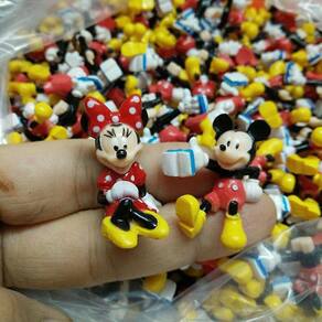 50pcs 2.5cm Minnie e Mickey Mouse Mini boneca decoração Diy