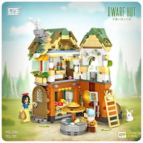 1225 1226 Fairy Tale House Mini Particle Splicing House Adult Leisure Trend Brinquedos| Blocos de empilhamento