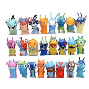 24pcs slugterra bonito hand-made modelo brinquedos boneca ornamentos chi