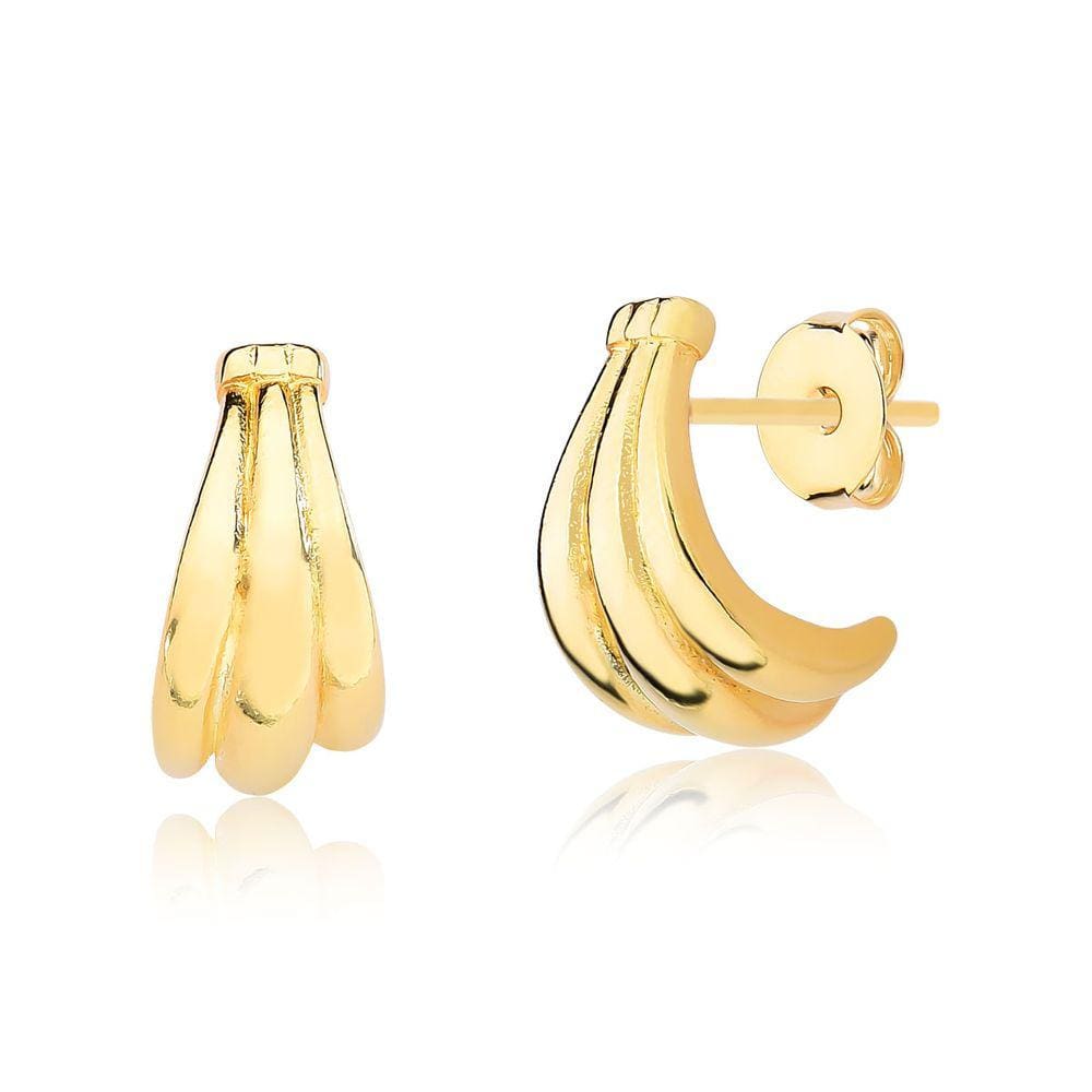 Brinco Bananas Revestido em Ouro