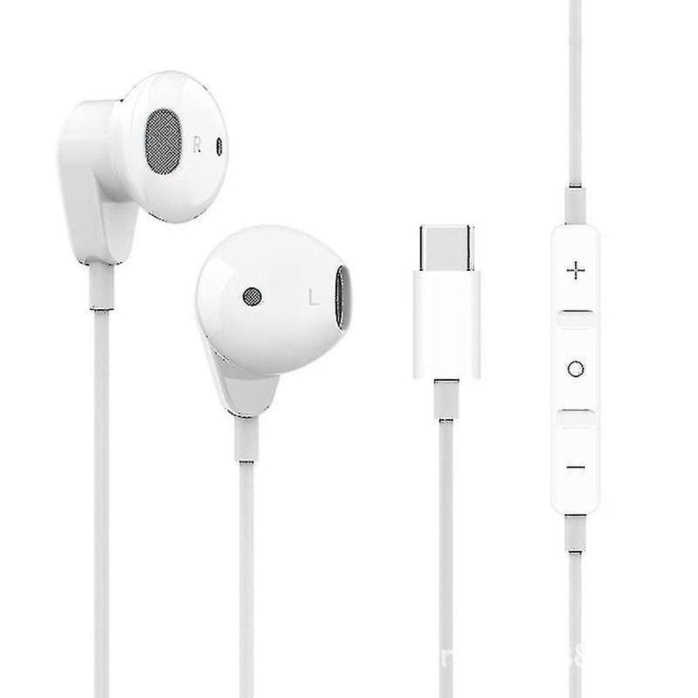 Fones de ouvido Fones de ouvido Tipo-c Fone de ouvido Controle com fio Fones de ouvido Oi