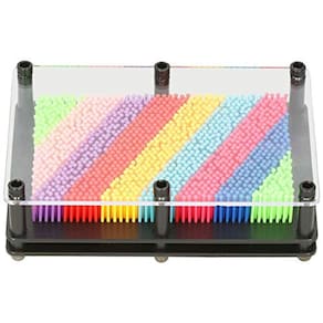 Chiwe Pin Art Toy, 4,9 x 6,9 x 1,6 em 3D Pin Art Toy 3D Pin