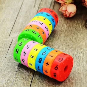 6pcs/set de coluna magnética digital - aritmética quebra-cabeça construir