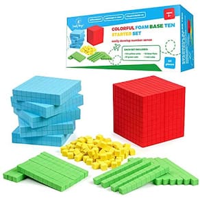 Simply Magic 131 PCS Foam Base Dez Blocos para Matemática - Lugar