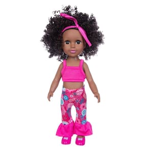 Black African Black Baby Cute Curly Black 35cm Vinyl Baby Toy