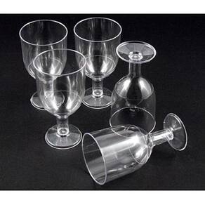 Taça Acrílico Doces Bebidas Cristal 50ml Branco 40 Peças