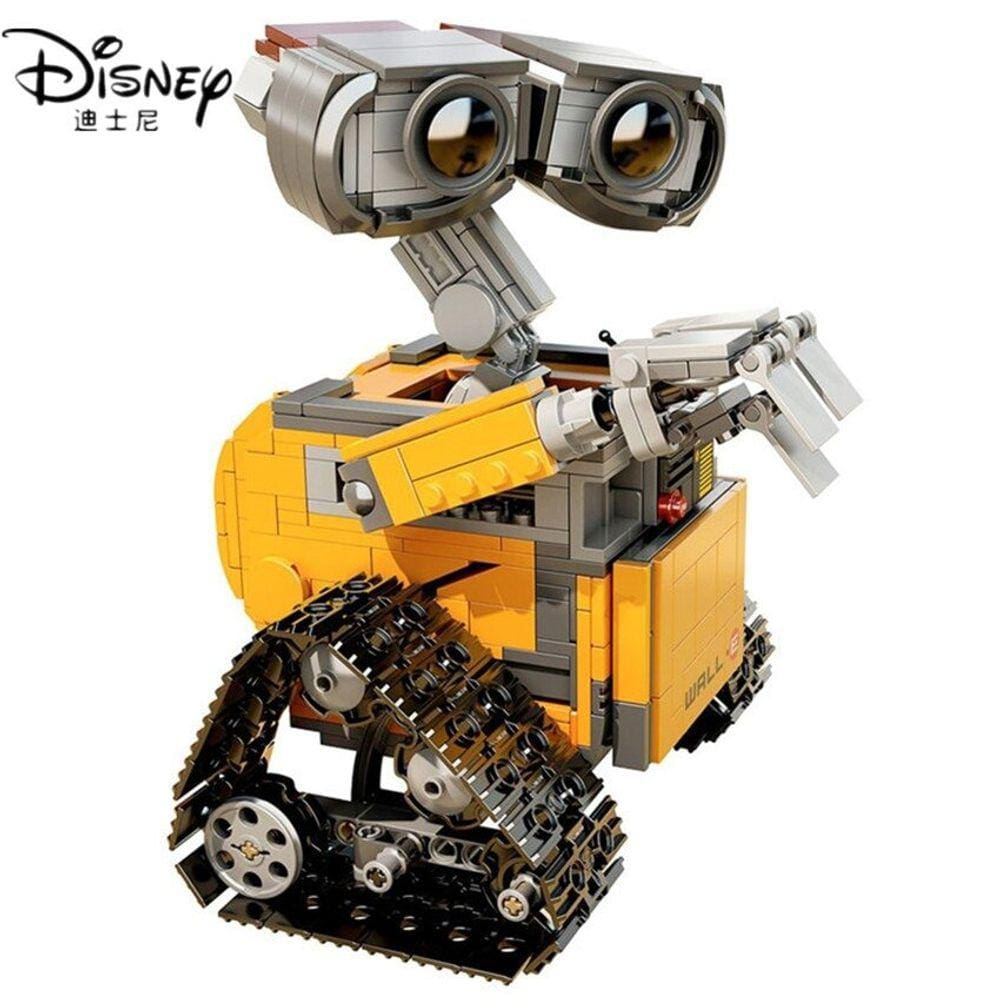 Blocos de construção para crianças com modelo do WALL E. 687 peças educativas de alta tecnologia