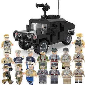 Bloco de construção de soldado militar Cross-country Hummer Armore