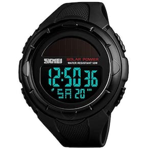 Relógio solar digital masculino PASOY Big Dial Light Swim Bl