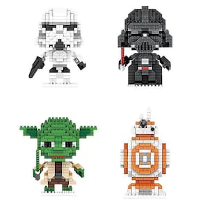 4pcs/set Star War Building Blocks Puzzle Micro 3d Figuras Ed