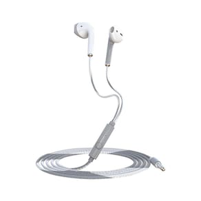 Fones de ouvido com fio com microfone Fones de ouvido intra-auriculares com isolamento de ruído, fones de ouvido poderosos de graves pesados de alta d