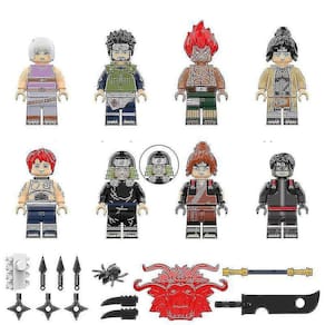8pcs crianças educacionais blocos de construção de animação de brinquedo gh