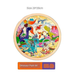 Puzzle redondo de madeira brinquedos educacionais para crianças 3-7 anos