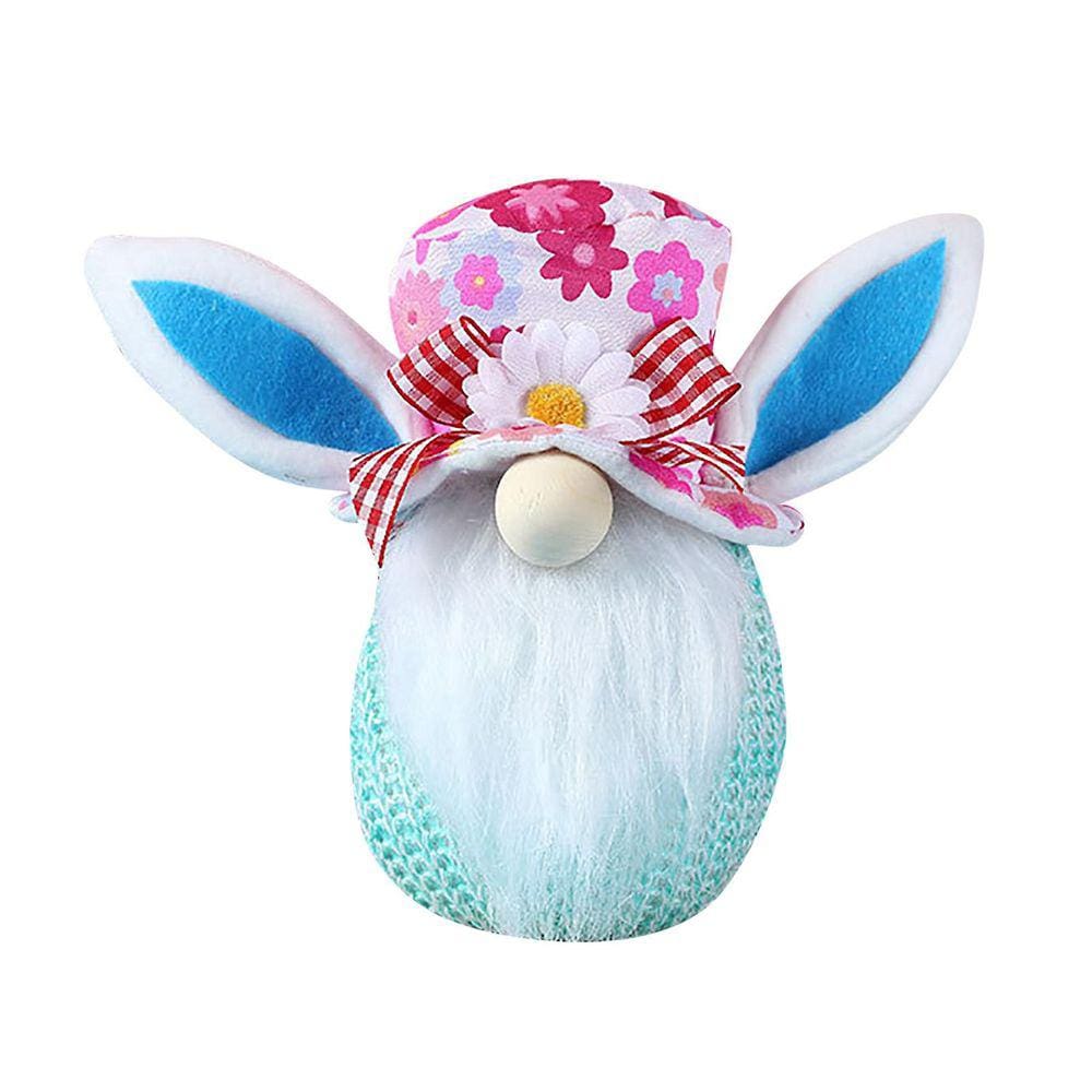 Coelhinho da luz da Páscoa sem rosto boneca anã boneca decoração brinquedo ornamento